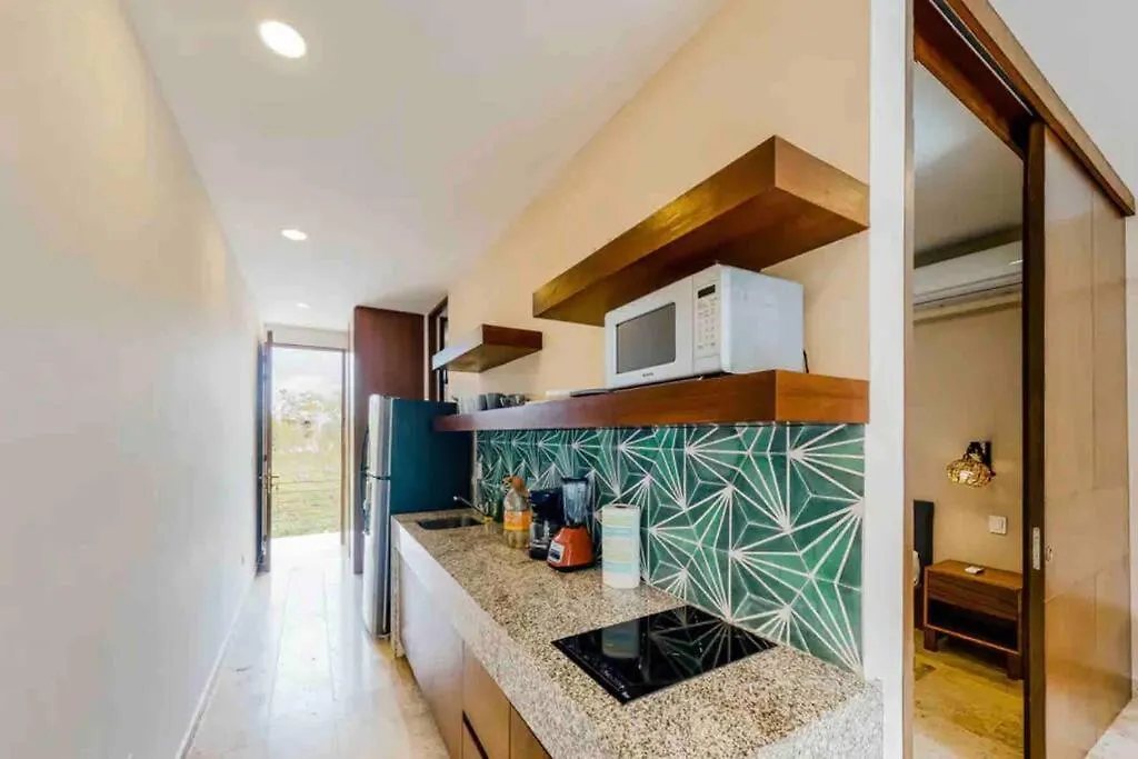 203 Amena, Minutes From The Sea Comfy 1Br Apt W/Gym Apartment Tulum Mexico
