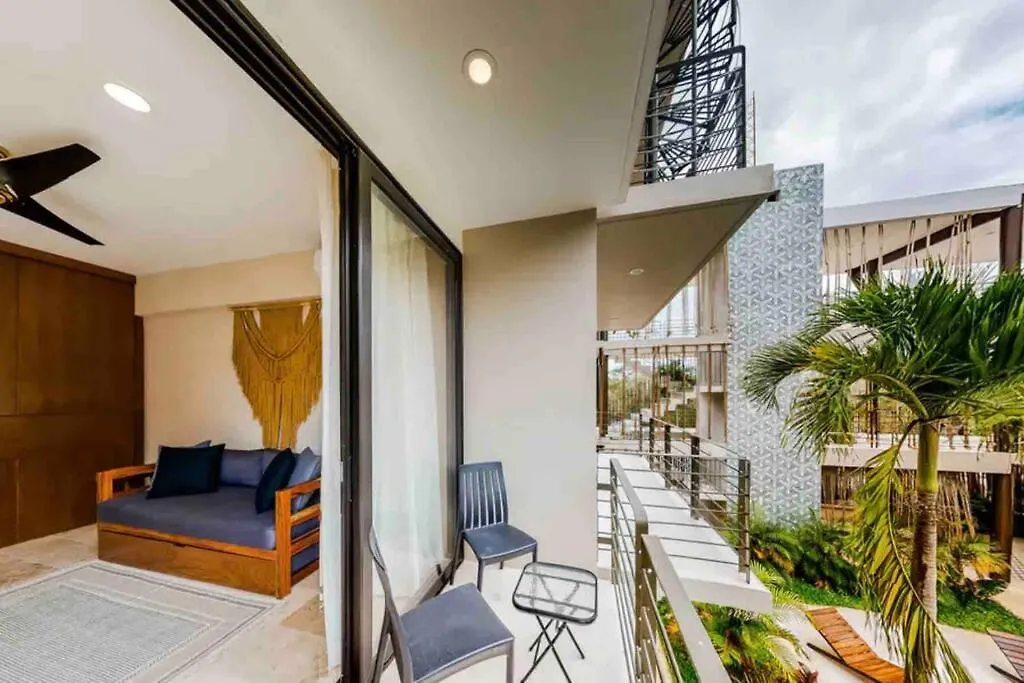 203 Amena, Minutes From The Sea Comfy 1Br Apt W/Gym Apartment Tulum Mexico